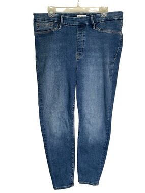 Good American Skinny Jeans in Denim Blue Wash Pull-on Size 20